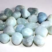 Highly polished Aquamarine (extra grade) tumble stone size 2-3 cm.