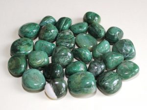 Highly polished African Jade tumble stone size 2-3 cm.