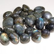 Highly polished Labradorite tumble stone size 2-3 cm.