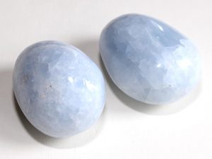 Highly polished Blue Calcite size 50 - 60 mm.