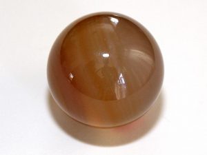 Highly polished Agate sphere approximate size 25 mm.