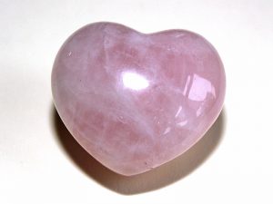 Highly polished Rose Quartz Heart approx 45 mm.