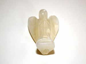 Beautiful hand-crafted angel in Calcite approximate size 45 mm medium.