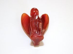 Beautiful hand-crafted angel in Carnelian approximate size 45 mm medium.