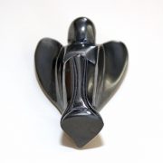 Beautiful hand-crafted angel in Hematite approximate size 45 mm medium.