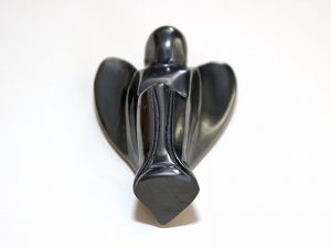 Beautiful hand-crafted angel in Hematite approximate size 45 mm medium.
