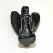 Beautiful hand-crafted angel in Obsidian Black approximate size 45 mm medium.