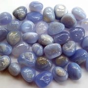Highly polished Blue Lace Agate stone size 20-30 mm.