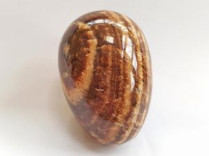 Highly polished Aragonite egg approx height 45 mm.