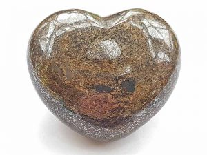 Highly polished Bronzite Heart approx 45 mm.
