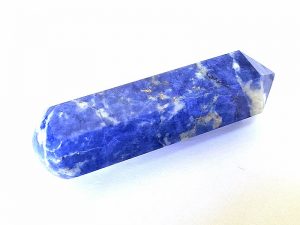 Highly polished Sodalite wand approximate height 70 mm