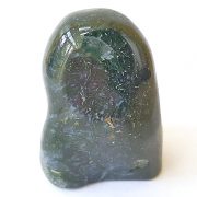 Highly polished Moss Agate freeform approximate height 65 mm.