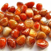 Highly polished Fire Agate tumble stone size 2-3 cm.