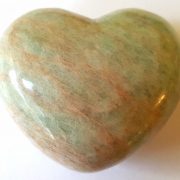 Highly polished Amazonite Heart approx 45 mm. These hearts are perfect for a gift! There are purple velvet pouches or organza bags you can purchase to pop them into for the finishing touch. Being a natural product these stones may have natural blemishes and vary in colour and banding. www.naturalhealingshop.co.uk based in Nuneaton for crystals, spiritual healing, meditation, relaxation, spiritual development,workshops.
