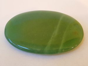 Highly polished Aventurine Green palm stone 70 x 40 mm. The palm stones are made from the best grade rough materials to produce a well finished, highly polished product. Used by crystal healers and general therapists for massage and similar treatments. Also perfect for collectors. Being a natural product these stones may have natural blemishes and vary in colour and banding. www.naturalhealingshop.co.uk based in Nuneaton for crystals, spiritual healing, meditation, relaxation, spiritual development,workshops.
