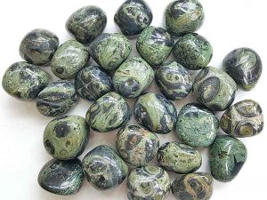Highly polished Kambara Jasper tumble stone size 2-3 cm. Being a natural product these stones may have natural blemishes and vary in colour, banding and shape. See photograph. www.naturalhealingshop.co.uk based in Nuneaton for crystals, spiritual healing, meditation, relaxation, spiritual development,workshops.
