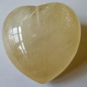 Highly polished Yellow Calcite Heart approx 45 mm. These hearts are perfect for a gift! There are purple velvet pouches or organza bags you can purchase to pop them into for the finishing touch. Being a natural product these stones may have natural blemishes and vary in colour and banding. www.naturalhealingshop.co.uk based in Nuneaton for crystals, spiritual healing, meditation, relaxation, spiritual development,workshops.