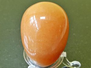 Highly polished Red Aventurine egg approximate height 45 mm. Beautiful to collect or hold and meditate with. Being a natural product these stones may have natural blemishes and vary in colour and banding. www.naturalhealingshop.co.uk based in Nuneaton for crystals, spiritual healing, meditation, relaxation, spiritual development,workshops.