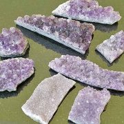 Amethyst clusters approx sizes 20-80 x 20-30 mm. Being a natural product this crystal may have natural blemishes. www.naturalhealingshop.co.uk based in Nuneaton for crystals, spiritual healing, meditation, relaxation, spiritual development,workshops.