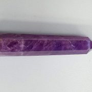Amethyst polished point with cut base approx height 105 mm. Diameter 20 mm. Being a natural product the crystal may have natural blemishes and vary in colour. www.naturalhealingshop.co.uk based in Nuneaton for crystals, spiritual healing, meditation, relaxation, spiritual development,workshops.