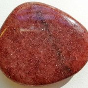 Highly polished Mica Red comfort stone approx size 40 x 40 mm Being a natural product this crystal may have natural blemishes and vary in colour and banding. www.naturalhealingshop.co.uk based in Nuneaton for crystals, spiritual healing, meditation, relaxation, spiritual development,workshops.
