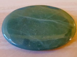 Highly polished Aventurine Green palm stone 70 x 40 mm. The palm stones are made from the best grade rough materials to produce a well finished, highly polished product. Used by crystal healers and general therapists for massage and similar treatments. Also perfect for collectors. Being a natural product these stones may have natural blemishes and vary in colour and banding. www.naturalhealingshop.co.uk based in Nuneaton for crystals, spiritual healing, meditation, relaxation, spiritual development,workshops.