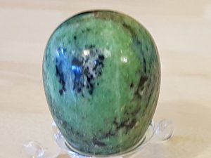 Highly polished Zoisite crystal eggs approximate height 45 mm. Beautiful to collect or hold and meditate with. Being a natural product these stones may have natural blemishes and vary in colour and banding. www.naturalhealingshop.co.uk based in Nuneaton for crystals, spiritual healing, meditation, relaxation, spiritual development,workshops.