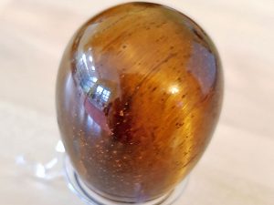 Highly polished Golden Tiger Eye crystal eggs approximate height 45 mm. Beautiful to collect or hold and meditate with. Being a natural product these stones may have natural blemishes and vary in colour and banding. www.naturalhealingshop.co.uk based in Nuneaton for crystals, spiritual healing, meditation, relaxation, spiritual development,workshops.