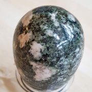 ighly polished Preseli Bluestone crystal eggs approximate height 45 mm. Beautiful to collect or hold and meditate with. Being a natural product these stones may have natural blemishes and vary in colour and banding. www.naturalhealingshop.co.uk based in Nuneaton for crystals, spiritual healing, meditation, relaxation, spiritual development,workshops.