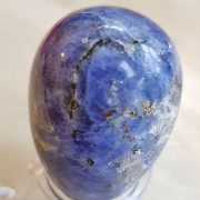 Highly polished Sodalite crystal egg approximate height 45 mm. Beautiful to collect or hold and meditate with. Being a natural product these stones may have natural blemishes and vary in colour and banding. www.naturalhealingshop.co.uk based in Nuneaton for crystals, spiritual healing, meditation, relaxation, spiritual development,workshops.