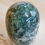 Highly polished Tree Jasper egg approximate height 45 mm. Beautiful to collect or hold and meditate with. Being a natural product these stones may have natural blemishes and vary in colour and banding. www.naturalhealingshop.co.uk based in Nuneaton for crystals, spiritual healing, meditation, relaxation, spiritual development,workshops.