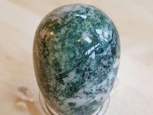 Highly polished Tree Jasper egg approximate height 45 mm. Beautiful to collect or hold and meditate with. Being a natural product these stones may have natural blemishes and vary in colour and banding. www.naturalhealingshop.co.uk based in Nuneaton for crystals, spiritual healing, meditation, relaxation, spiritual development,workshops.