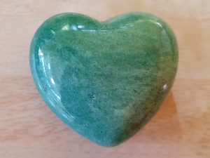 Highly polished Aventurine Green Heart approx 45 mm. www.naturalhealingshop.co.uk based in Nuneaton for crystals, spiritual healing, meditation, relaxation, spiritual development,workshops.
