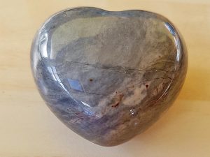 Highly polished Merlinite Heart approx 45 mm. These hearts are perfect for a gift! There are purple velvet pouches or organza bags you can purchase to pop them into for the finishing touch. Being a natural product these stones may have natural blemishes and vary in colour and banding. www.naturalhealingshop.co.uk based in Nuneaton for crystals, spiritual healing, meditation, relaxation, spiritual development,workshops.