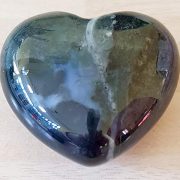Highly polished Agate Heart approx 45 mm. These hearts are perfect for a gift! There are purple velvet pouches or organza bags you can purchase to pop them into for the finishing touch. Being a natural product these stones may have natural blemishes and vary in colour and banding. www.naturalhealingshop.co.uk based in Nuneaton for crystals, spiritual healing, meditation, relaxation, spiritual development,workshops.