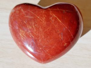 Highly polished Poppy Jasper Heart approx 45 mm. These hearts are perfect for a gift! There are purple velvet pouches or organza bags you can purchase to pop them into for the finishing touch. Being a natural product these stones may have natural blemishes and vary in colour and banding. www.naturalhealingshop.co.uk based in Nuneaton for crystals, spiritual healing, meditation, relaxation, spiritual development,workshops.