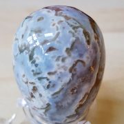 Highly polished Moss Agate egg approximate height 45 mm. Beautiful to collect or hold and meditate with. Being a natural product these stones may have natural blemishes and vary in colour and banding. www.naturalhealingshop.co.uk based in Nuneaton for crystals, spiritual healing, meditation, relaxation, spiritual development,workshops.
