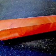Highly polished Carnelian wand approximate height 70 mm Used in crystal healing and meditation. Excellent for collectors. Being a natural product this crystal may have natural blemishes and vary in colour. www.naturalhealingshop.co.uk based in Nuneaton for crystals, spiritual healing, meditation, relaxation, spiritual development,workshops.