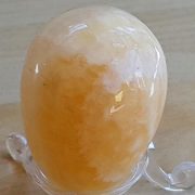 Highly polished orange calcite crystal eggs approximate height 45 mm. Beautiful to collect or hold and meditate with. Being a natural product these stones may have natural blemishes and vary in colour and banding. www.naturalhealingshop.co.uk based in Nuneaton for crystals, spiritual healing, meditation, relaxation, spiritual development,workshops.