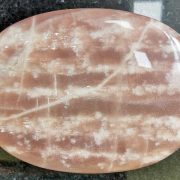 Highly polished Moonstone palm stone 70 x 40 mm.