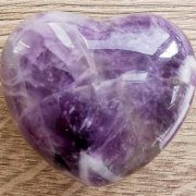 Highly polished Amethyst Chevron Heart approx 45 mm. These hearts are perfect for a gift! There are purple velvet pouches or organza bags you can purchase to pop them into for the finishing touch. Being a natural product these stones may have natural blemishes and vary in colour and banding. www.naturalhealingshop.co.uk based in Nuneaton for crystals, spiritual healing, meditation, relaxation, spiritual development,workshops.