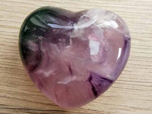 Highly polished Rainbow Fluorite Heart approx 45 mm. www.naturalhealingshop.co.uk based in Nuneaton for crystals, spiritual healing, meditation, relaxation, spiritual development,workshops.