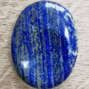 Highly polished Lapis Lazuli thumb stone 40 x 30 mm. The thumb stones have been designed to have a pleasing feel with the highest quality finish. They are shaped to fit beautifully between the thumb and fingers. Being a natural product these stones may have natural blemishes and vary in colour and banding. www.naturalhealingshop.co.uk based in Nuneaton for crystals, spiritual healing, meditation, relaxation, spiritual development,workshops.
